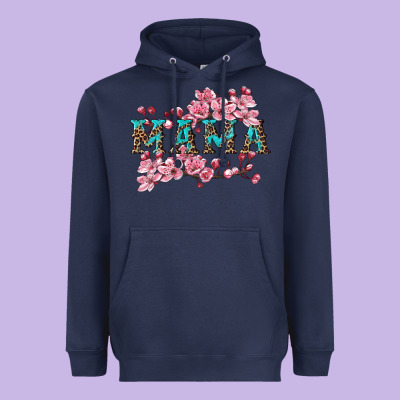 Mama With Cherry Blossoms Heavyweight Hoodie Designed By Artiststas