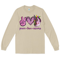 Mushroom Peace Love Unicorn Long Sleeve Tee - Jasminsmagicworld