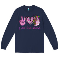 Navy Peace Love Unicorn Long Sleeve Tee - Jasminsmagicworld