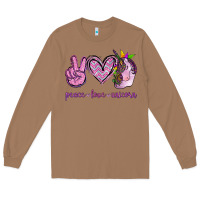 Toasted Coconut Peace Love Unicorn Long Sleeve Tee - Jasminsmagicworld