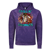 Cloud Purple chillin with my gnomies Vintage Hoodie - CowGirlArtShop
