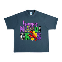 Midnight Navy happy mardi gras Urban Heavy Tee - CowGirlArtShop