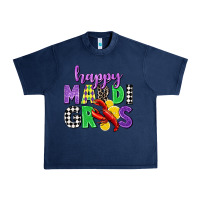 Navy happy mardi gras Urban Heavy Tee - CowGirlArtShop