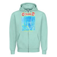 Seafoam Lover Gift Entombed Left Hand Path Any Size Up To New Dtg Zipper Hoodie - trangStudio
