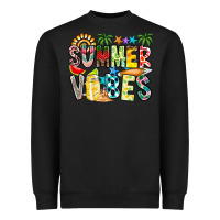 Black Summer Vibes Heavyweight Sweatshirt - CowhideDigitalArt