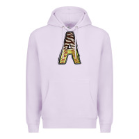 Lilac softball alphabet a Premium Hoodie - CowhideDigitalArt