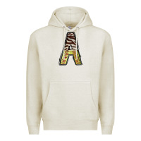 Oatmeal Heather softball alphabet a Premium Hoodie - CowhideDigitalArt
