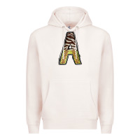 Pale Pink softball alphabet a Premium Hoodie - CowhideDigitalArt