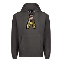 Smoke softball alphabet a Premium Hoodie - CowhideDigitalArt