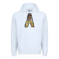 White softball alphabet a Premium Hoodie - CowhideDigitalArt