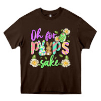 Chocolate Brown oh for peeps sake Heavy Core Tee - Artiststas