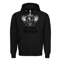 Black Chris Bailey Zipper Hoodie - FloraArt