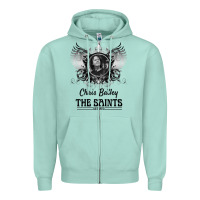 Seafoam Chris Bailey Zipper Hoodie - FloraArt