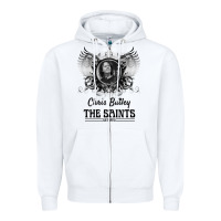 White Chris Bailey Zipper Hoodie - FloraArt