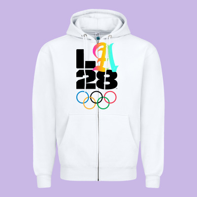 2028 Summer Olympics Zipper Hoodie Designed By Floraart