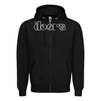 Black THE 'DOORS Zipper Hoodie - FloraArt