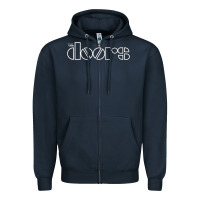 Navy THE 'DOORS Zipper Hoodie - FloraArt