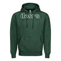 Sports Green THE 'DOORS Zipper Hoodie - FloraArt