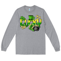Heather Grey Lucky St. Patrick's Day Long Sleeve Tee - HowdyJamesFarm