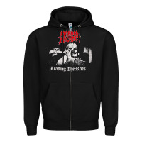 Black Morbid Angel, Morbid Angel vintage, Morbid Angel art, Morbid Angel pai Zipper Hoodie - FloraArt