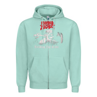 Seafoam Morbid Angel, Morbid Angel vintage, Morbid Angel art, Morbid Angel pai Zipper Hoodie - FloraArt