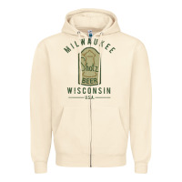 Sandshell shotz beer worn Zipper Hoodie - FloraArt