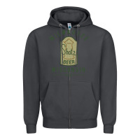 Smoke shotz beer worn Zipper Hoodie - FloraArt