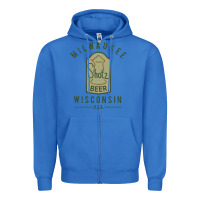 True Royal shotz beer worn Zipper Hoodie - FloraArt