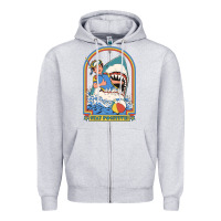 Heather Grey Stay Positive Classic Zipper Hoodie - FloraArt