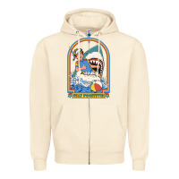 Sandshell Stay Positive Classic Zipper Hoodie - FloraArt