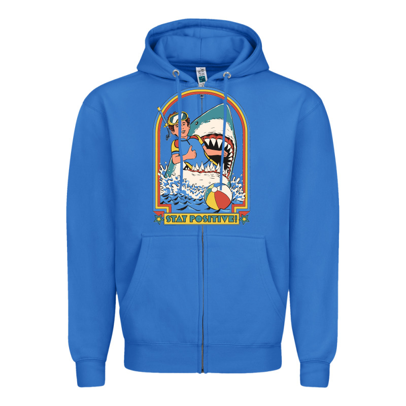 Stay Positive Classic Zipper Hoodie by FloraArt | Teevron