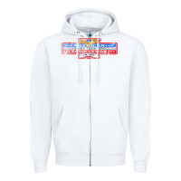 White the american honky tonk bar association, distressed   garth brooks Zipper Hoodie - FloraArt