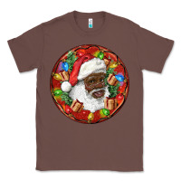 Chestnut Black Santa Christmas Classic Tee - RanaPortraitStore
