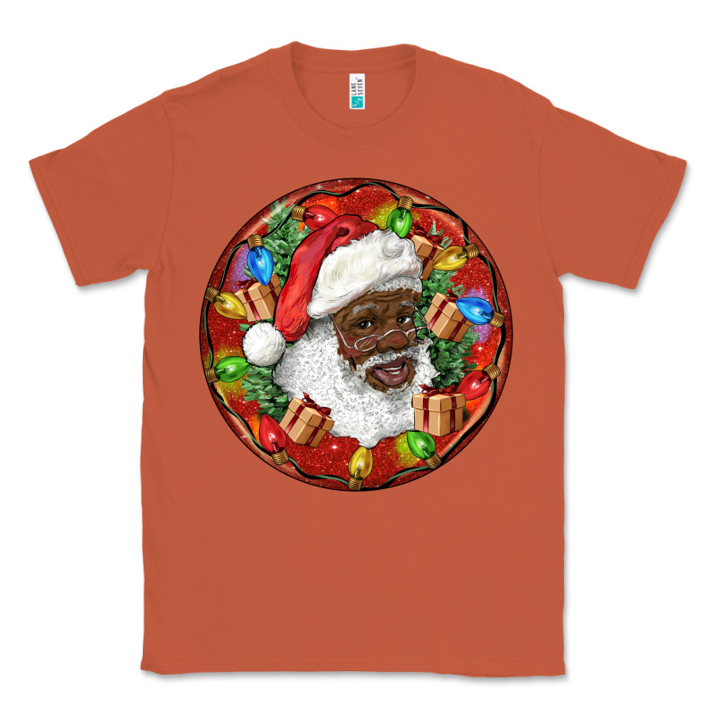 Black Santa Christmas Classic Tee by RanaPortraitStore | Teevron