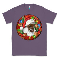 Lavender Black Santa Christmas Classic Tee - RanaPortraitStore