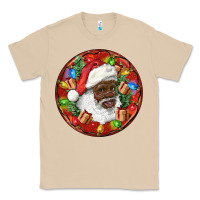 Mushroom Black Santa Christmas Classic Tee - RanaPortraitStore