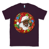 Plum Black Santa Christmas Classic Tee - RanaPortraitStore