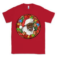 Red Black Santa Christmas Classic Tee - RanaPortraitStore