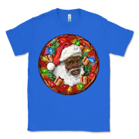 True Royal Black Santa Christmas Classic Tee - RanaPortraitStore