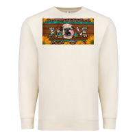 Sandshell western heifer mom with sunflowers and turquoise license plate Premium Sweatshirt - Artiststas