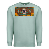 Seafoam western heifer mom with sunflowers and turquoise license plate Premium Sweatshirt - Artiststas