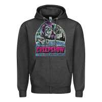 Charcoal Heather creepshow 1 Zipper Hoodie - FloraArt