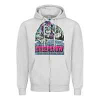 Dove Grey creepshow 1 Zipper Hoodie - FloraArt