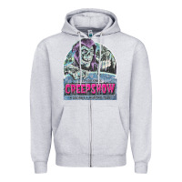 Heather Grey creepshow 1 Zipper Hoodie - FloraArt