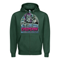 Sports Green creepshow 1 Zipper Hoodie - FloraArt