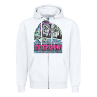 White creepshow 1 Zipper Hoodie - FloraArt
