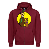 Burgundy boo boo Zipper Hoodie - FloraArt