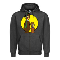 Charcoal Heather boo boo Zipper Hoodie - FloraArt