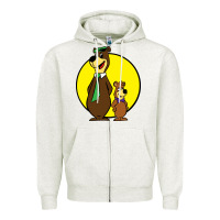 Oatmeal Heather boo boo Zipper Hoodie - FloraArt