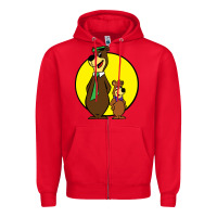 Red boo boo Zipper Hoodie - FloraArt